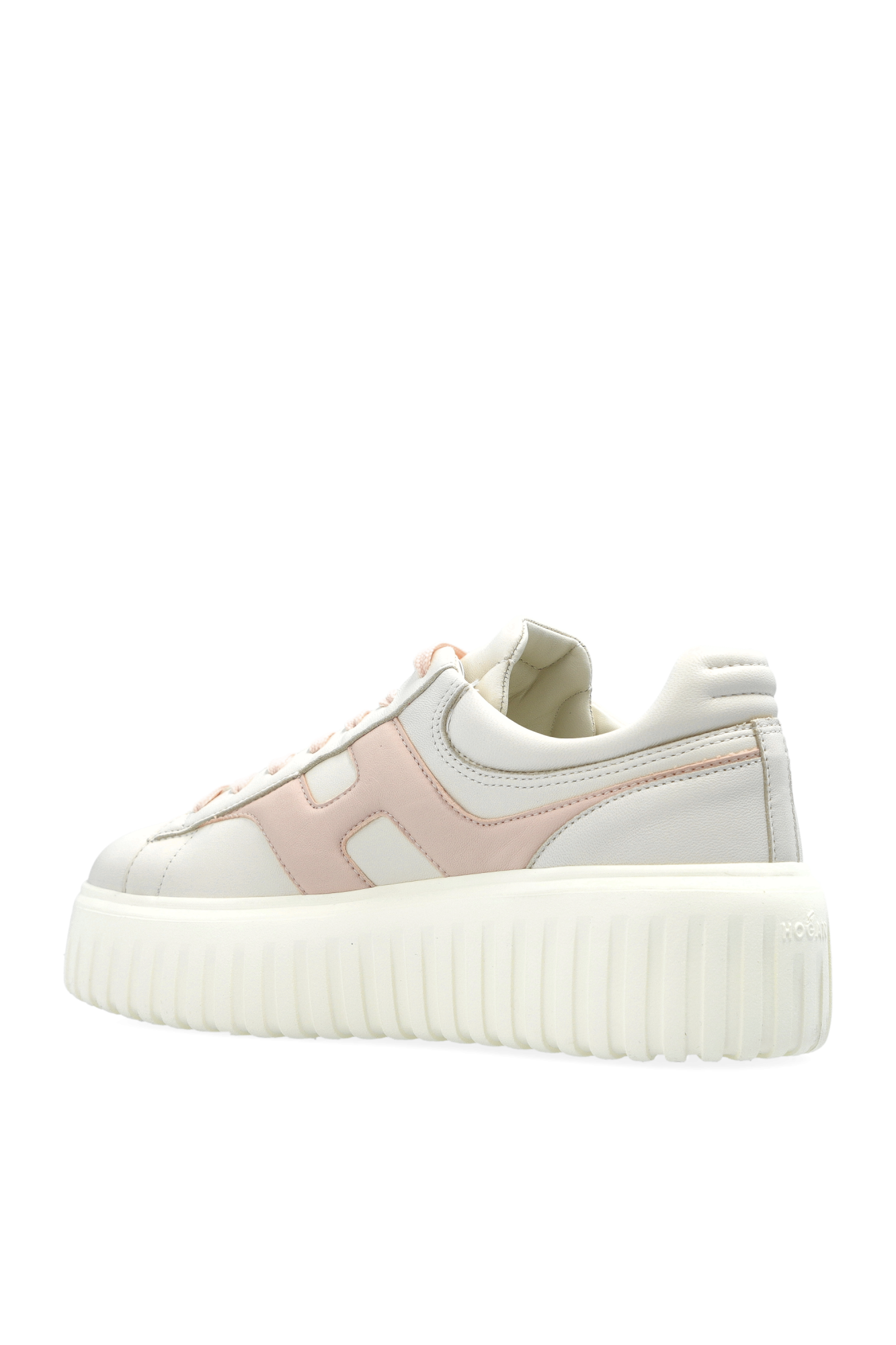 スニーカー HOGAN WHITE AND PINK LEATHER SNEAKERS Hogan Interactive white and pink leather sneakers
